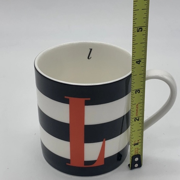 Kate Spade LENOX Wickford “L” Red Letter Day MUG NWOT - Picture 3 of 5